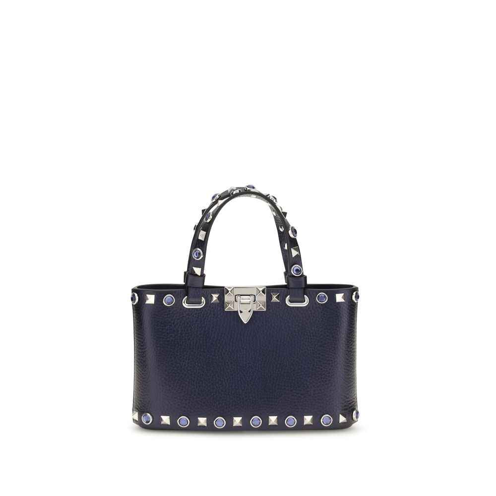 Valentino Garavani Black Calf Leather Bos Taurus Handbag