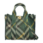Burberry Green Fabric Handbag