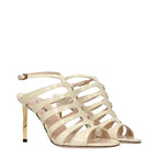 Tom Ford Beige Leather Stiletto Heel Sandals