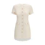 Self-Portrait Beige Polyester Casual Dress