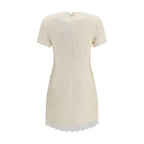 Self-Portrait Beige Polyester Casual Dress
