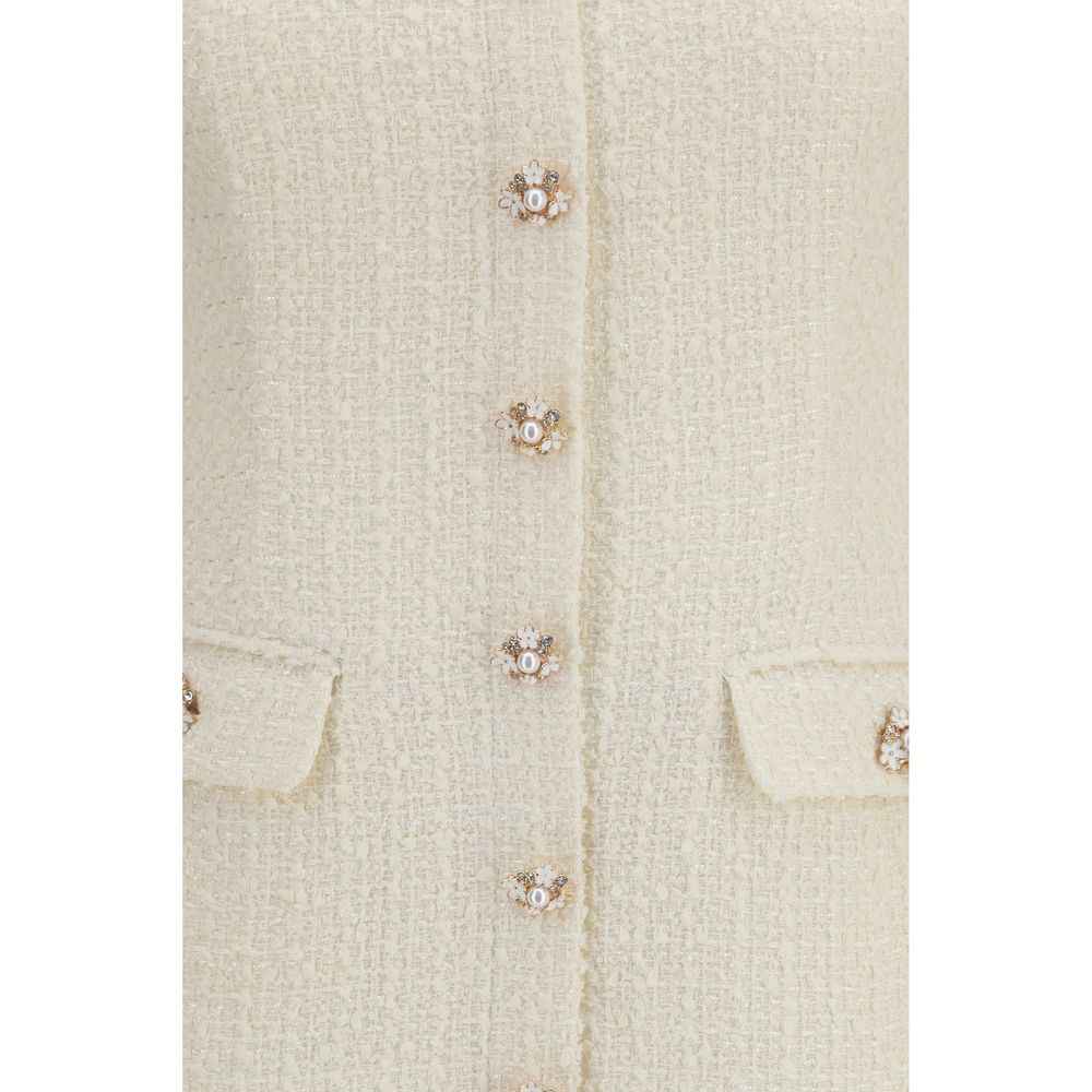 Self-Portrait Beige Polyester Casual Dress