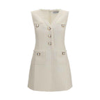 Self-Portrait Beige Polyamide Casual Dress