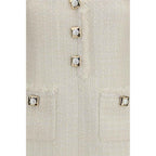 Self-Portrait Beige Polyamide Casual Dress
