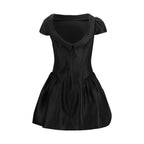 Self-Portrait Black Polyester Casual Dress