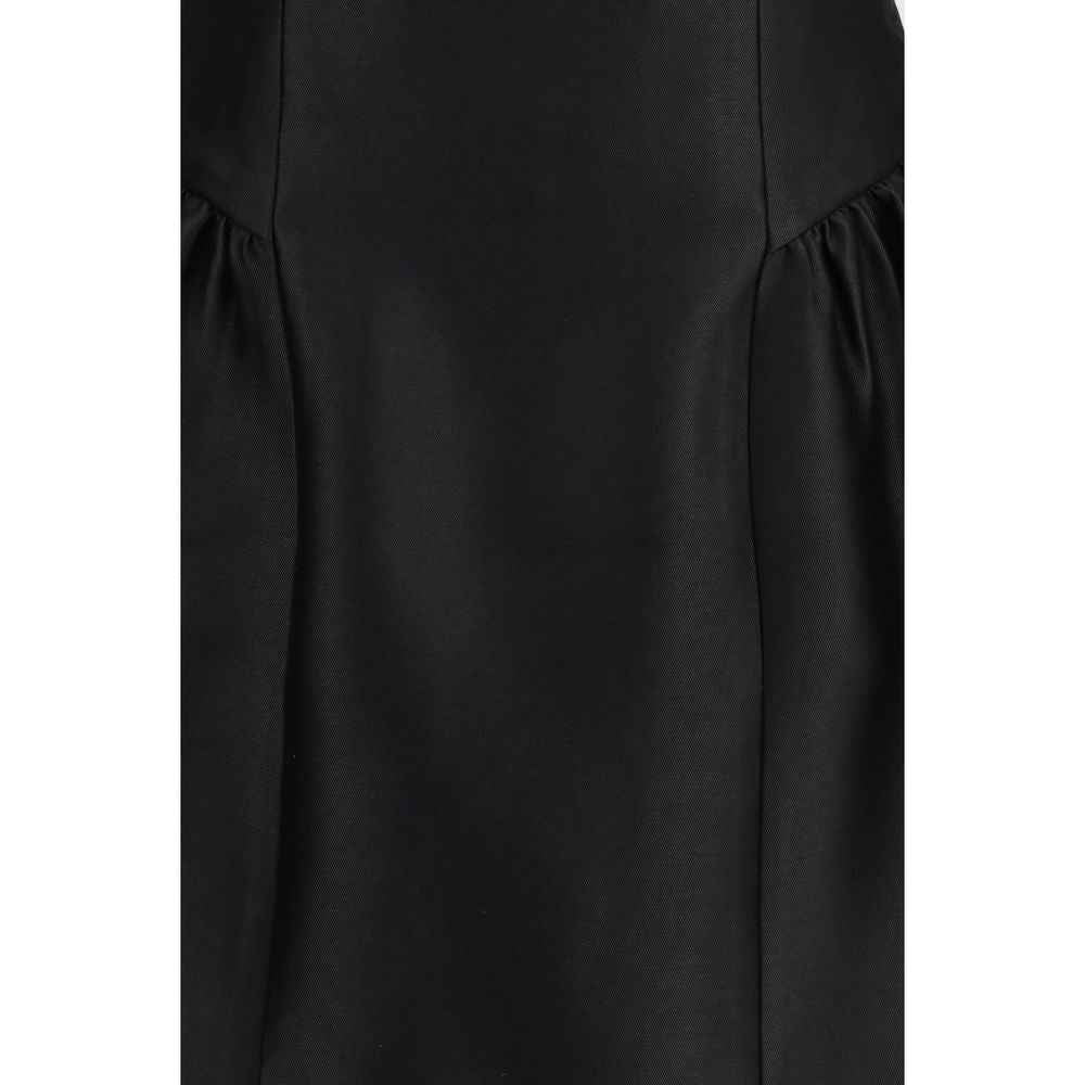 Self-Portrait Black Polyester Casual Dress