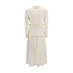 Self-Portrait Beige Polyester Cocktail Dress