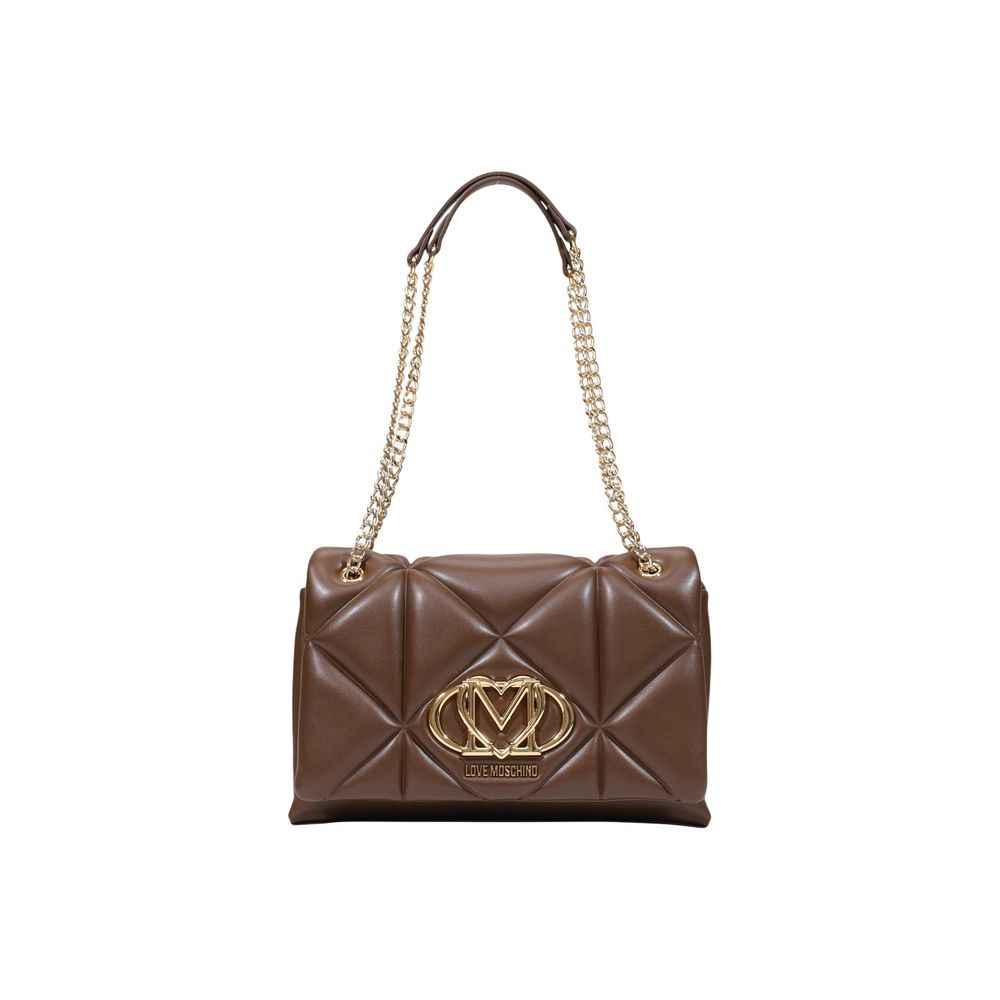 Love Moschino Brown Polyethylene Handbag