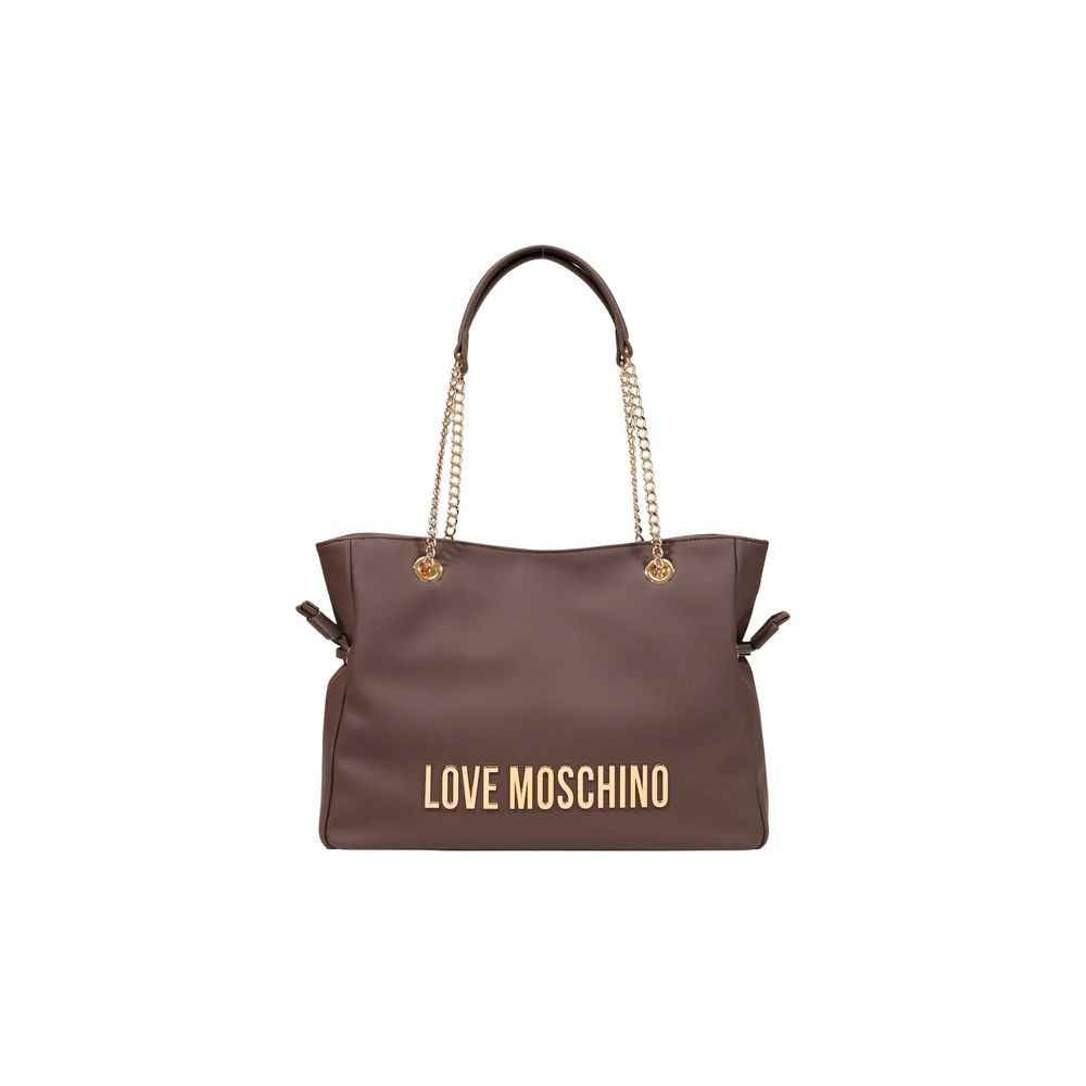 Love Moschino Brown Polyester Handbag