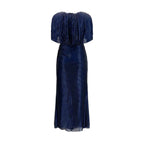 Self-Portrait Blue Polyester Cocktail Dress