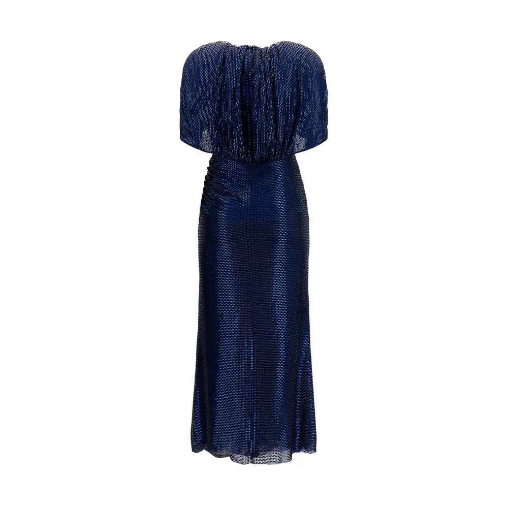 Self-Portrait Blue Polyester Cocktail Dress