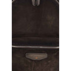 Santoni Brown Calf Leather Bos Taurus Backpack