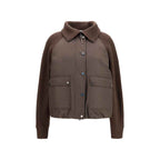 Brunello Cucinelli Brown Polyester Full-Length Jacket