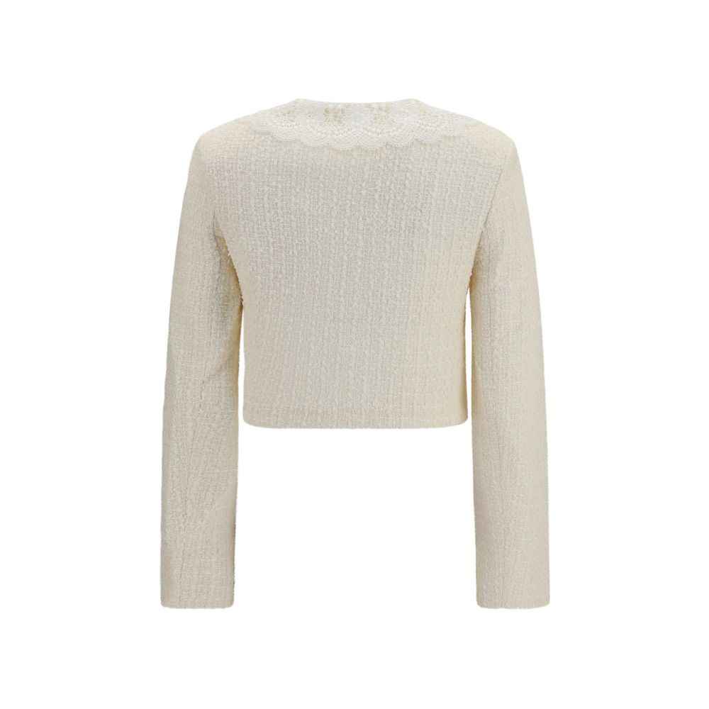 Self-Portrait Beige Polyester Full-Length Jacket