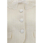 Self-Portrait Beige Polyester Full-Length Jacket