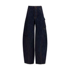 Self-Portrait Blue Cotton Cargo Pants
