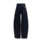 Self-Portrait Blue Cotton Cargo Pants