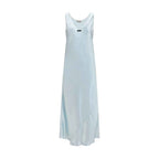 Miu Miu Blue Viscose Casual Dress