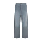 Miu Miu Gray Cotton Casual Pants