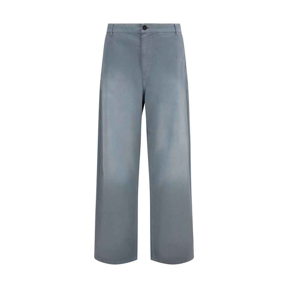 Miu Miu Gray Cotton Casual Pants