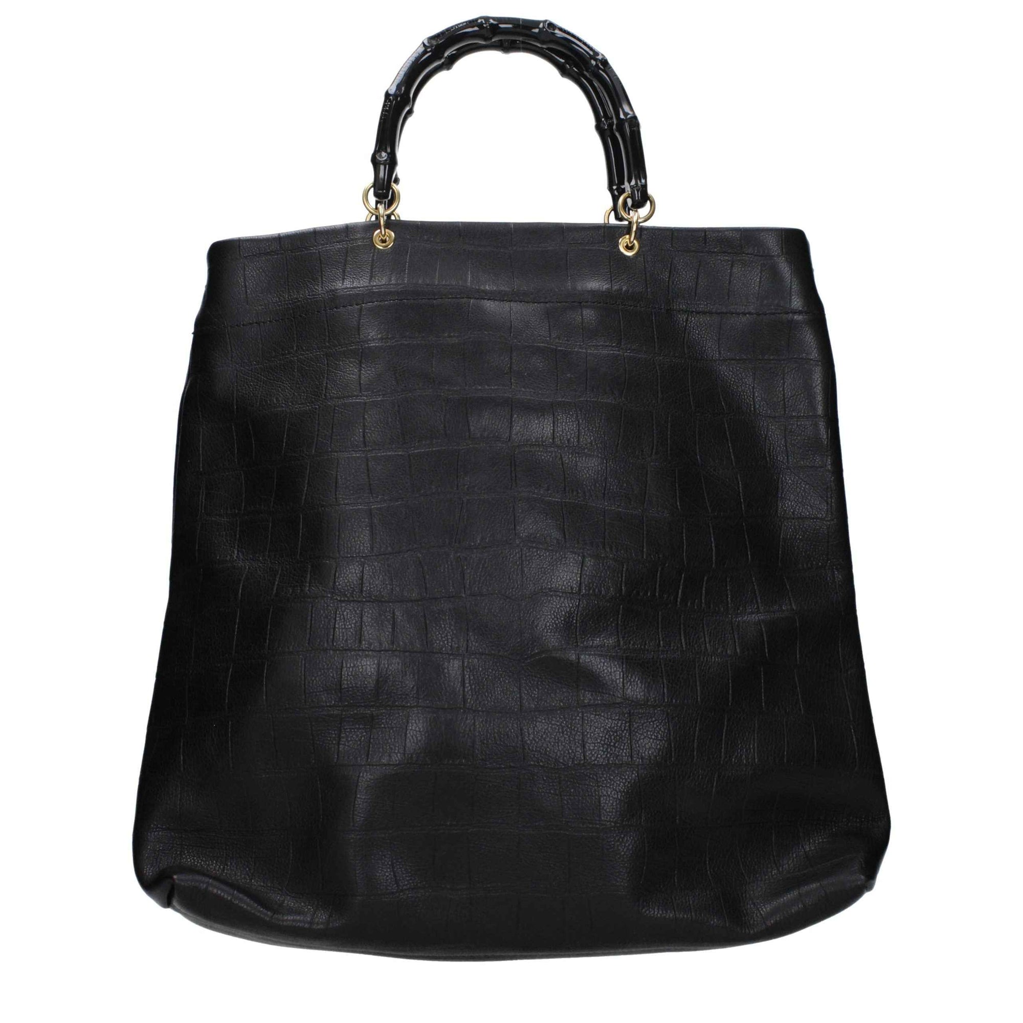Jil Sander Black Leather Handbag