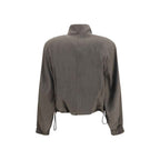 The Attico Brown Wool Oves Aries Bomber