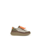Chloé Bicolor Polyurethane Athletic Sneakers