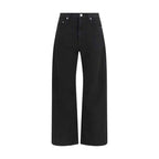 Haikure Black Cotton Straight-Leg Jeans