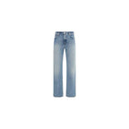 Haikure Blue Cotton Straight-Leg Jeans