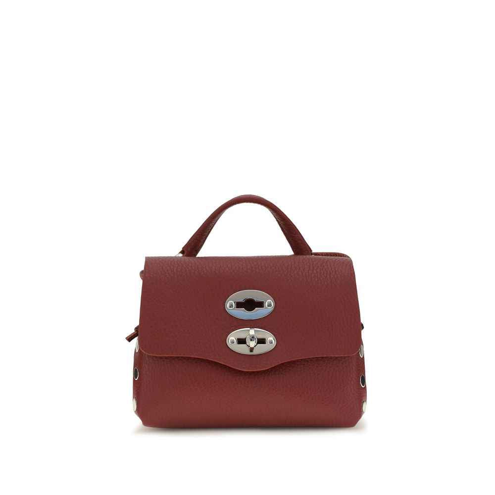 Zanellato Bordeaux Calf Leather Bos Taurus Shoulder Bag
