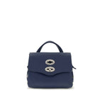 Zanellato Blue Calf Leather Bos Taurus Shoulder Bag