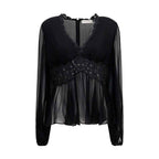 Zimmermann Black Viscose Blouse