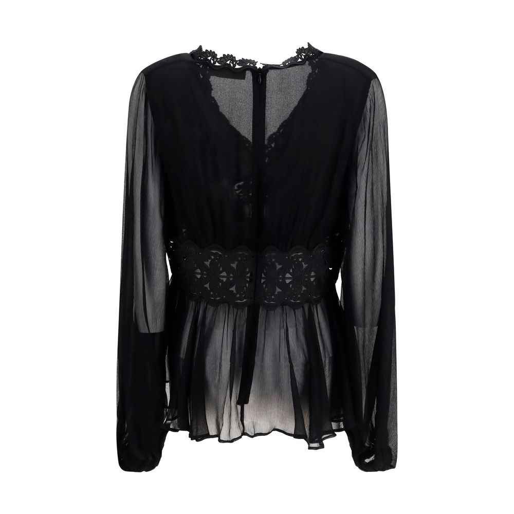Zimmermann Black Viscose Blouse