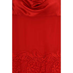 Ferragamo Multicolor Silk Cocktail Dress
