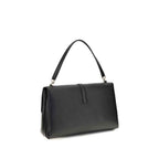 Ferragamo Black Calf Leather Bos Taurus Shoulder Bag