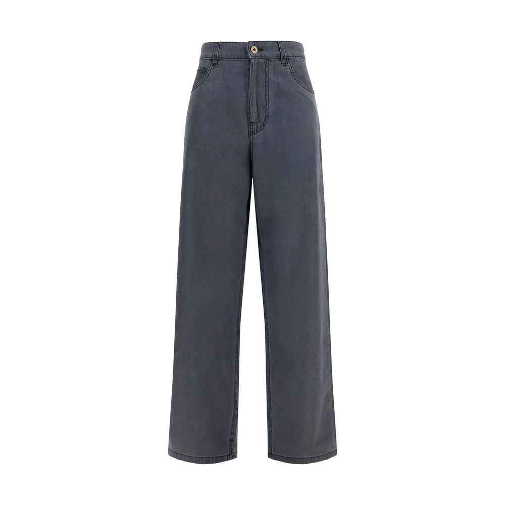 Miu Miu Black Cotton Straight-Leg Jeans