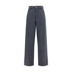 Miu Miu Black Cotton Straight-Leg Jeans