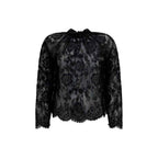 Self-Portrait Black Polyamide Blouse