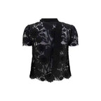 Self-Portrait Black Polyester Blouse