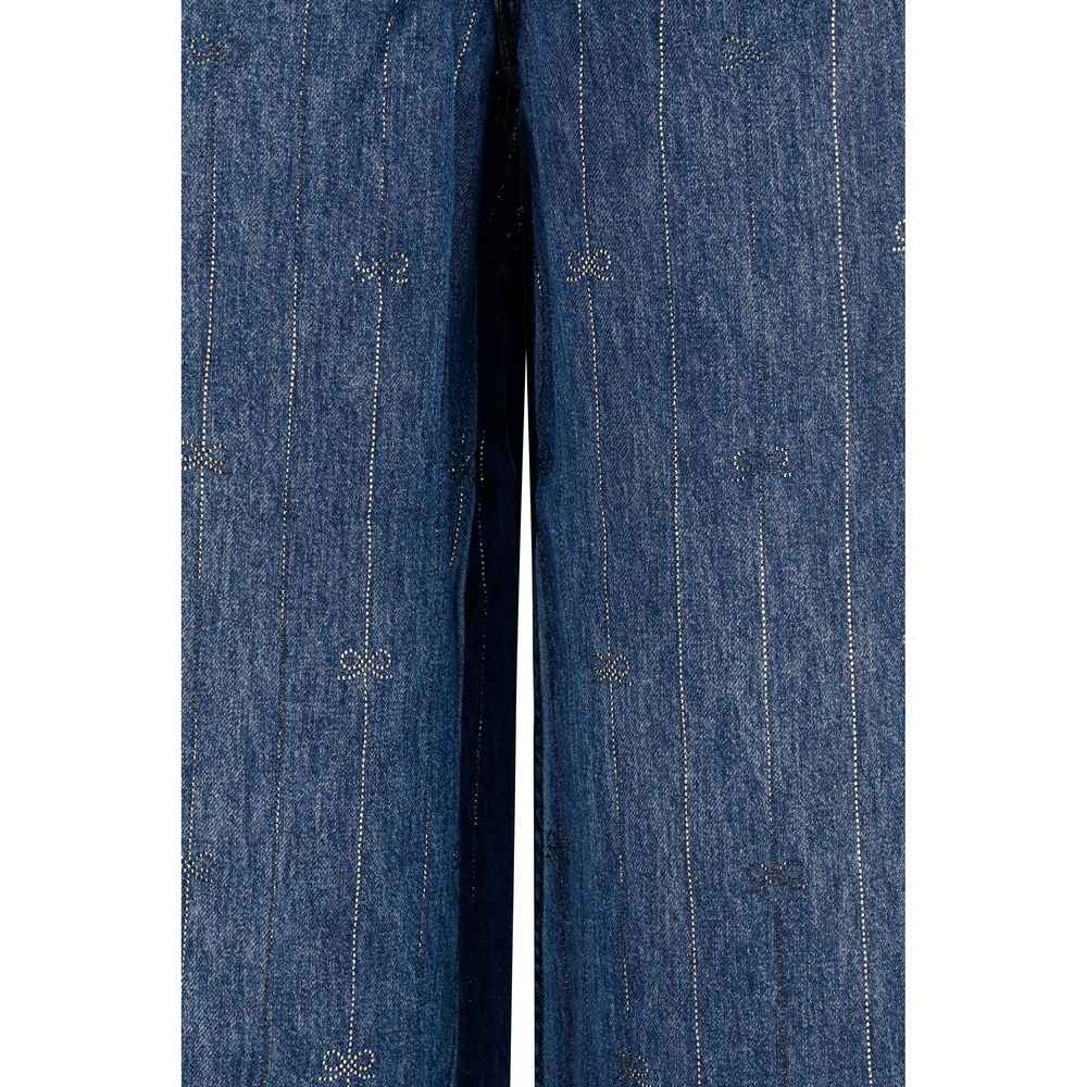 Self-Portrait Blue Lyocell Jeans Denim