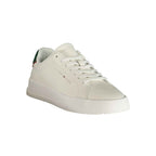 Tommy Hilfiger White Polyurethane Men's Sneaker