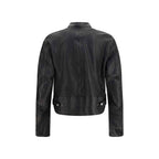 Gucci Black Buffalo Leather Bomber