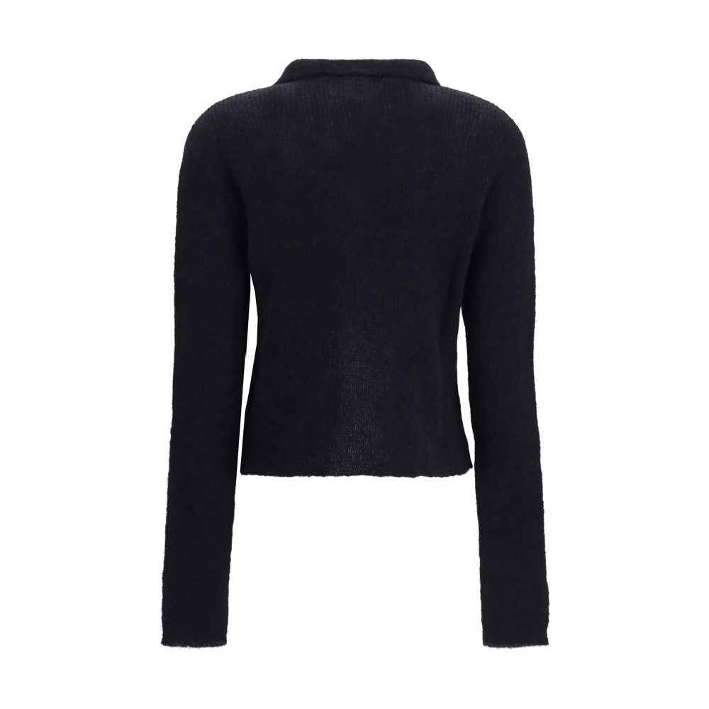 Our Legacy Black Alpaca Vicugna Pacos Polo Shirt