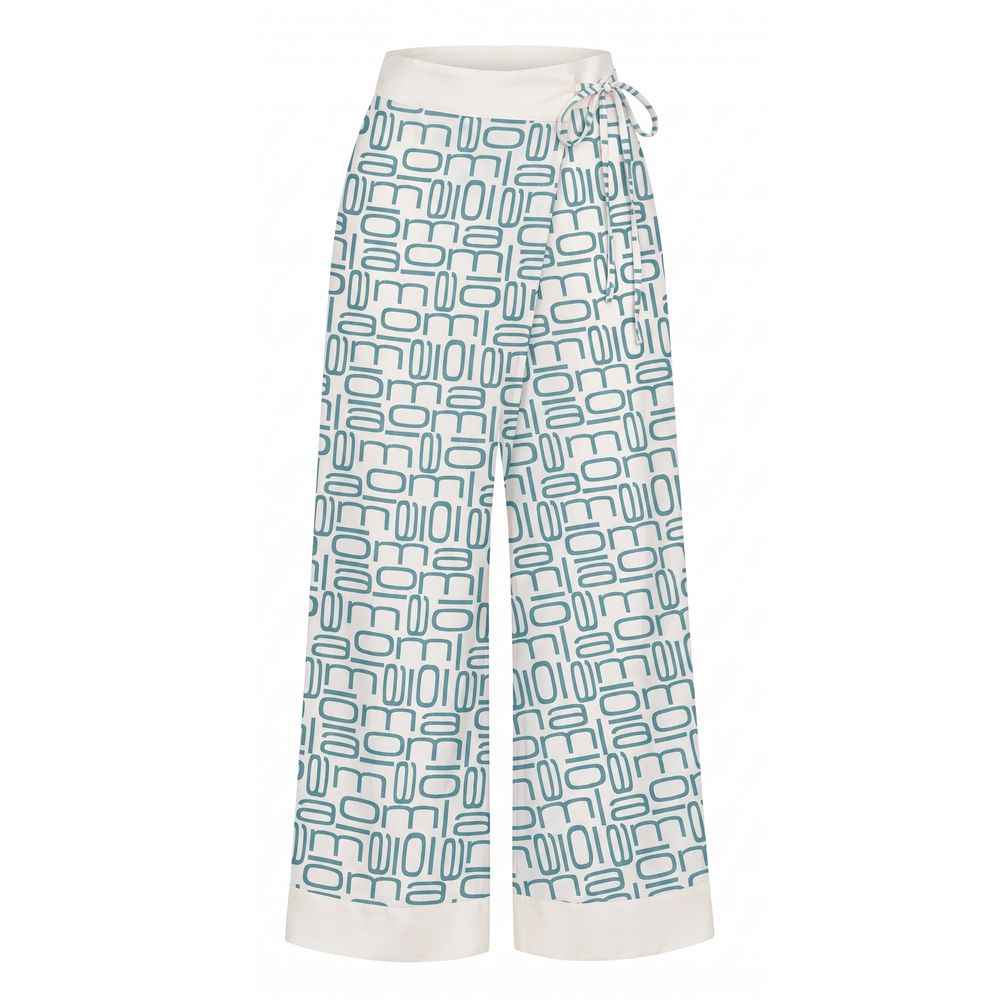 Malo Blue Silk Women's Pants
