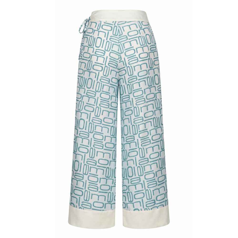 Malo Blue Silk Women's Pants