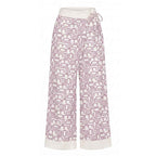 Malo Purple Silk Women Pants