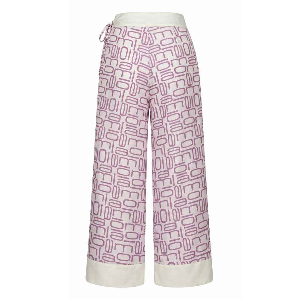 Malo Purple Silk Women Pants