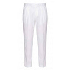 Malo White Cotton Men Pant