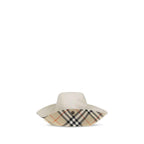 Burberry White Cotton Bucket Hat