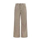 Agolde Brown Cotton Casual Pants